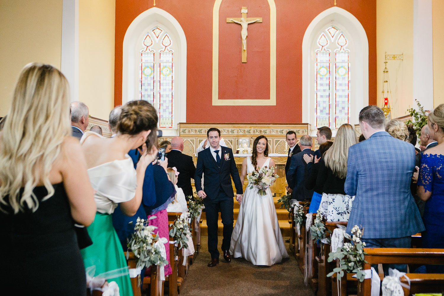 Bride And Groom Ceremony Exit Photo