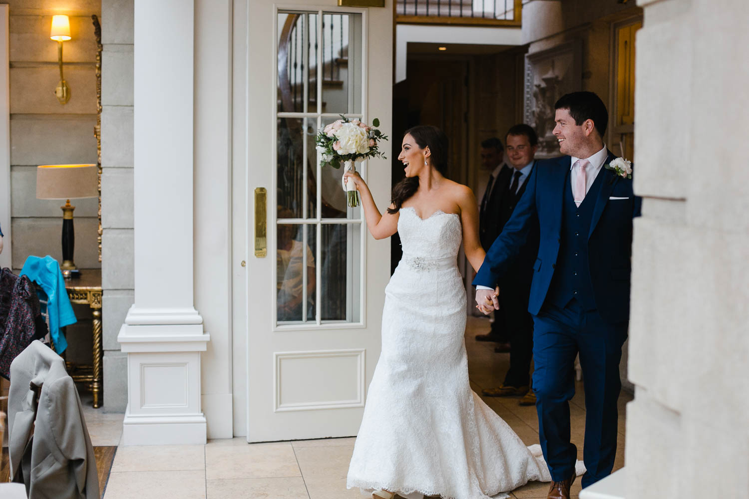 Bride And Groom Reception Entrance Tankardstown House