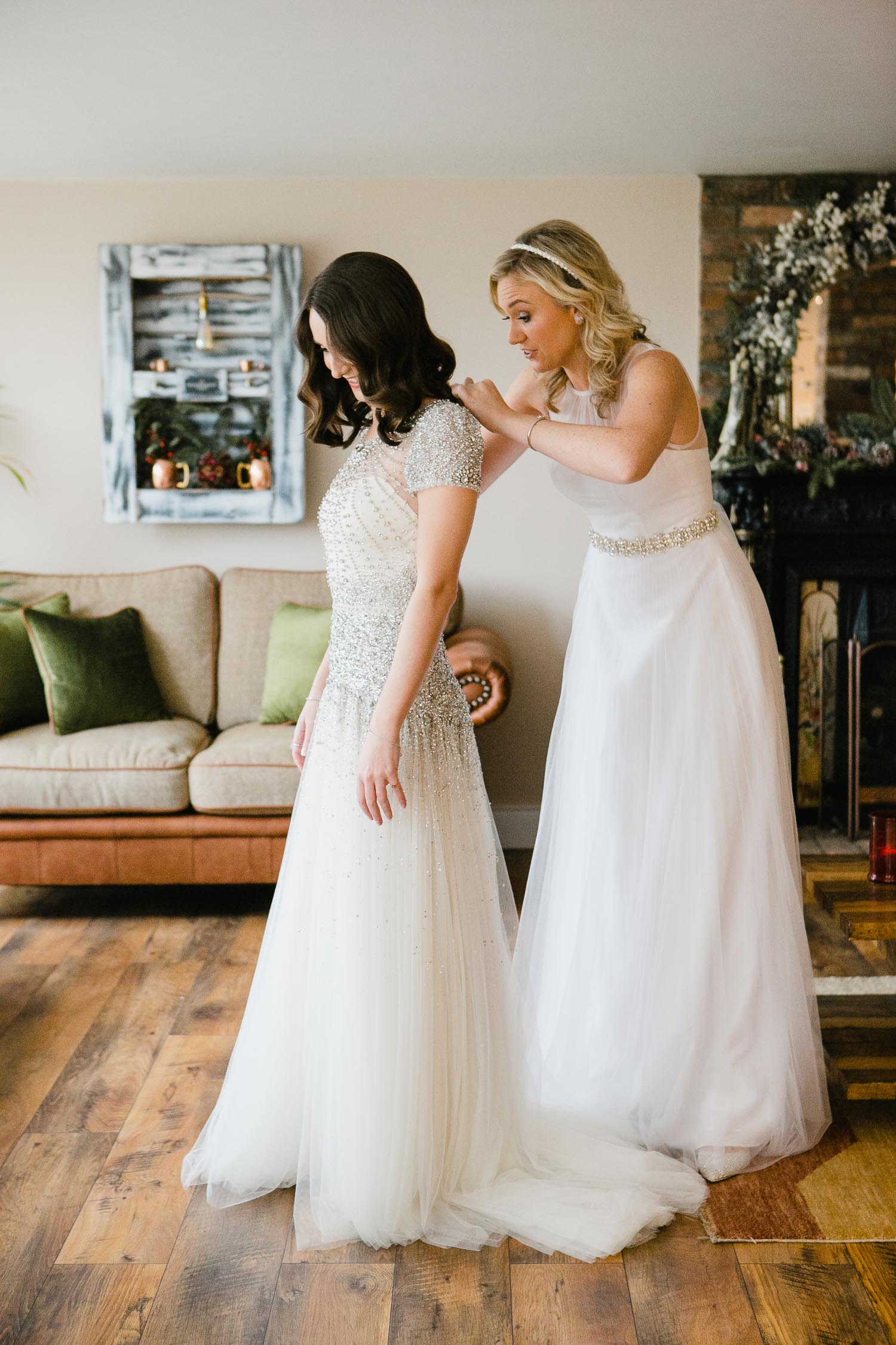 Jenny Packham Dress For Winter Wedding
