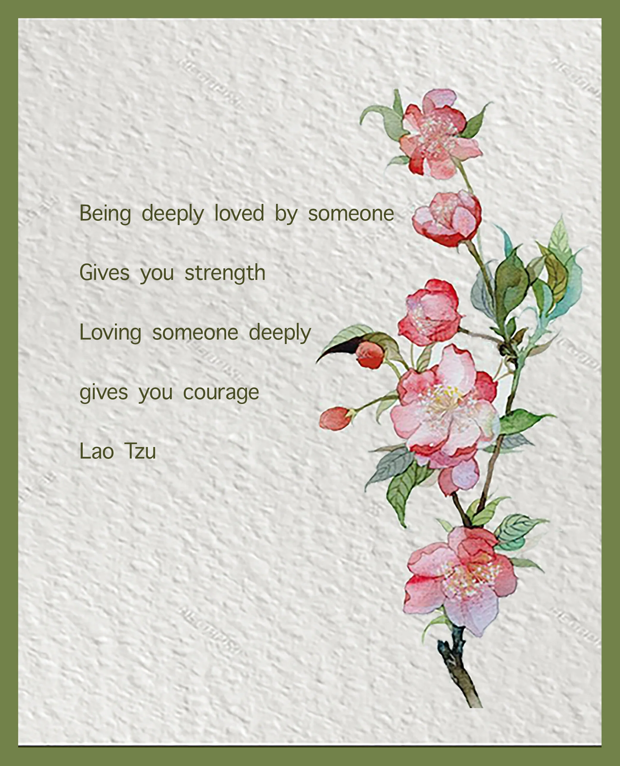 To be Deeply loved lao tzu 8x10