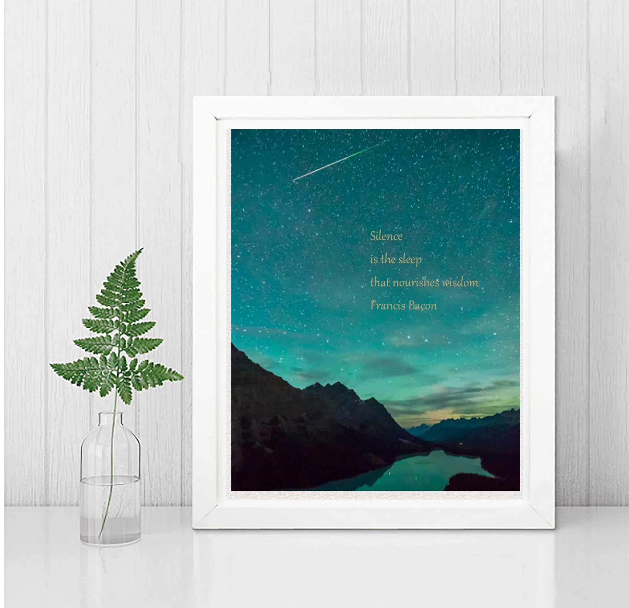 WHITE FRAME WISDOM QUOTE