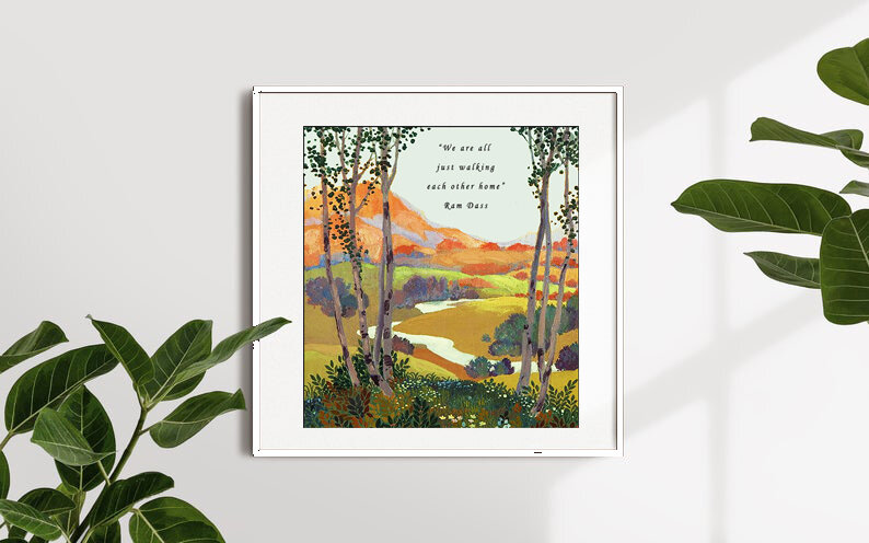 ABOVE A DESK WHITE FRAME SQUARE RAM DASS.jpg
