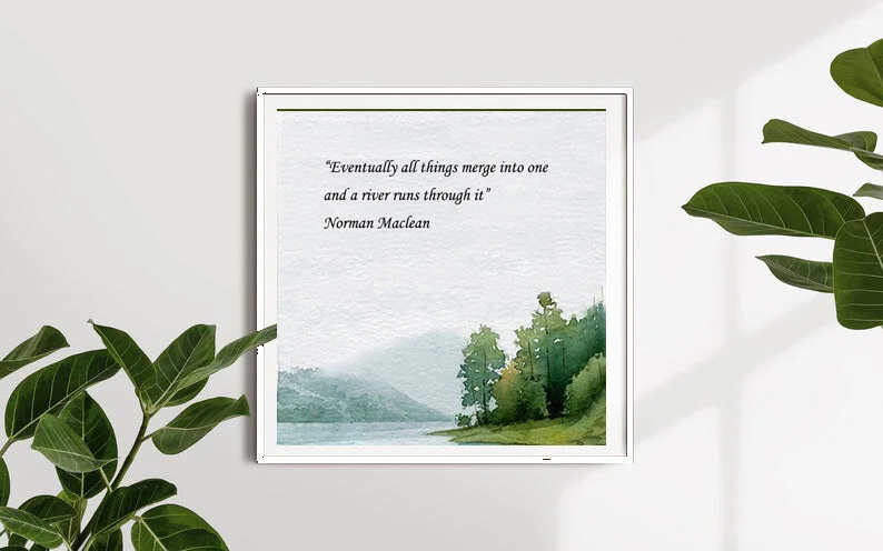 8x8 white framed a river runs through it.jpg