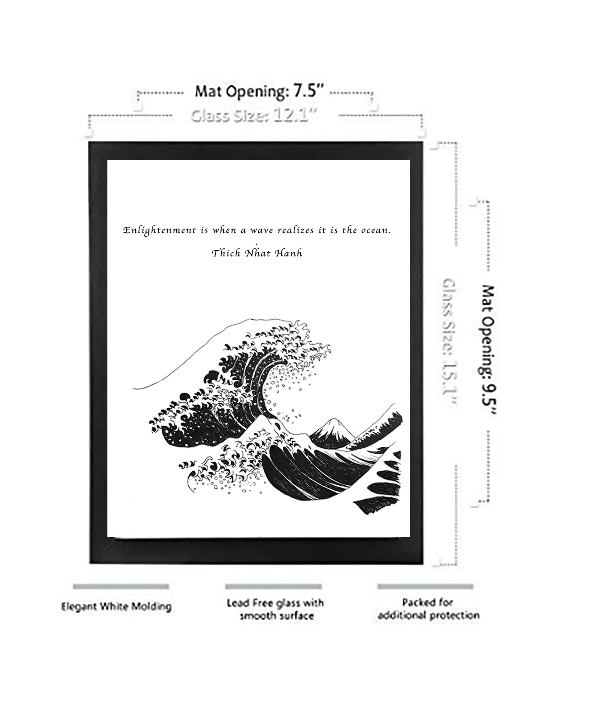 DIMENSIONS BLACK FRAME WITH MAT HOKUSAI.jpg
