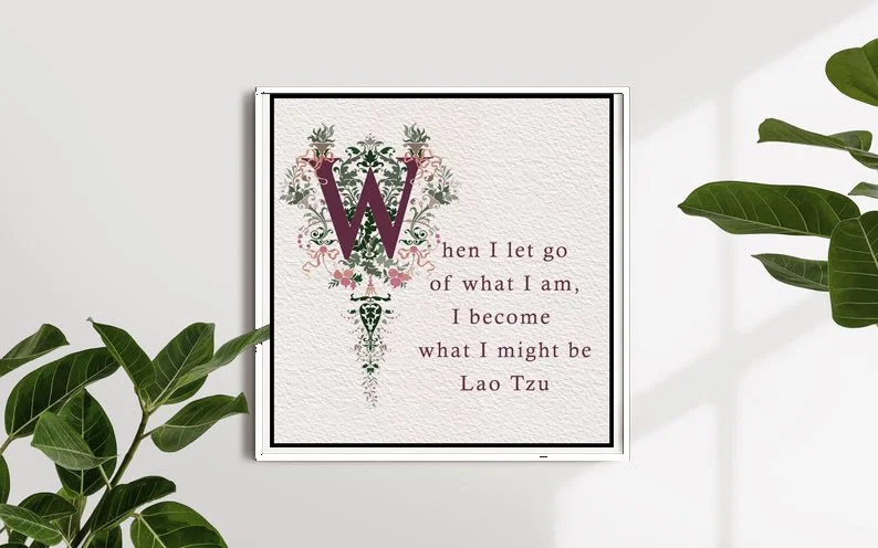 8X8 WHITE FRAME LET GO LAO TZU.jpg
