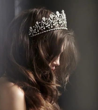 Marine Vacth in the Chaumet Bourbon Parme Tiara. Photo by Mario Sorrenti.