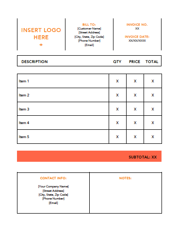 Small Orange Invoice Template Example2.png
