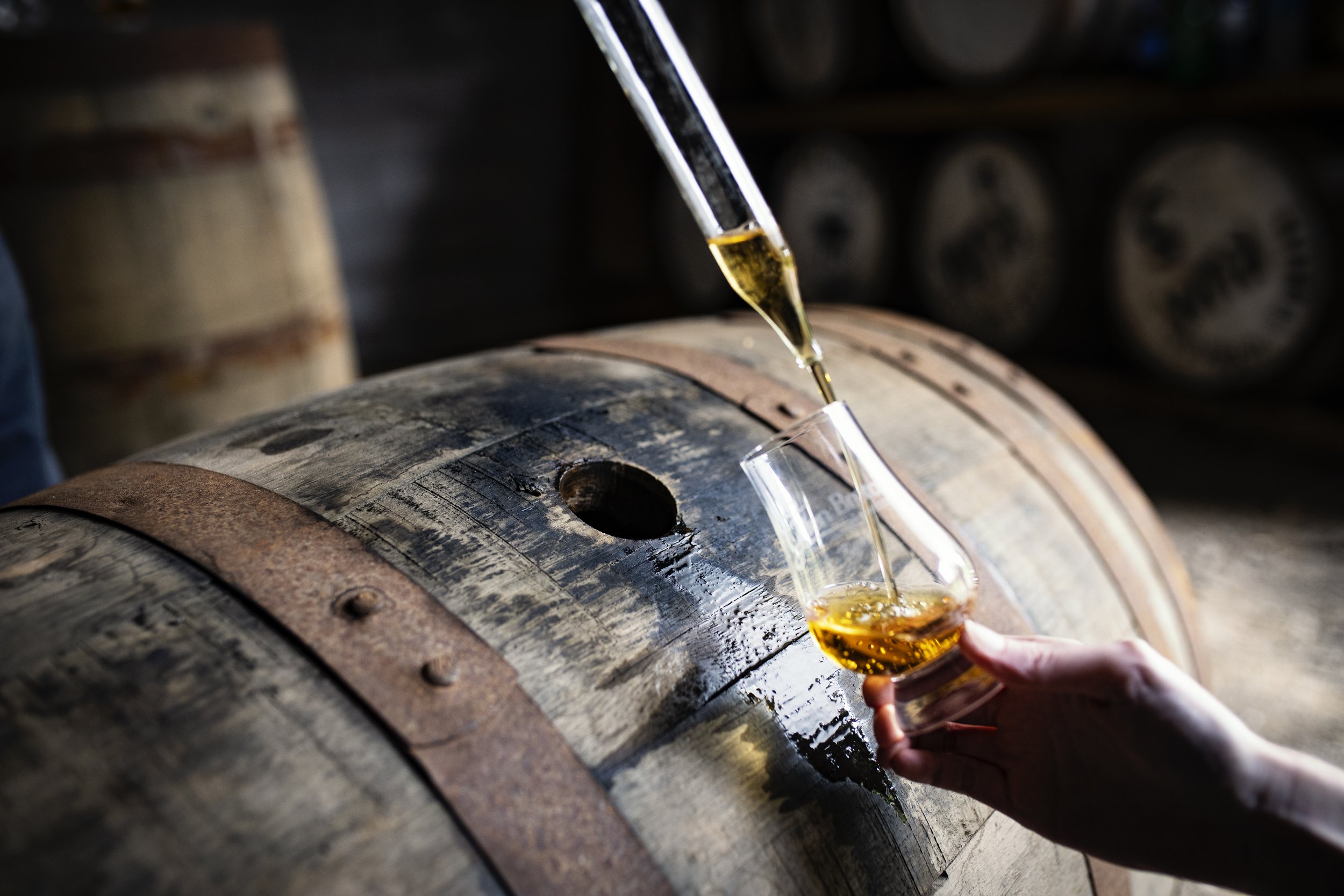 Glenora Distillery Whisky tasting from the barrel