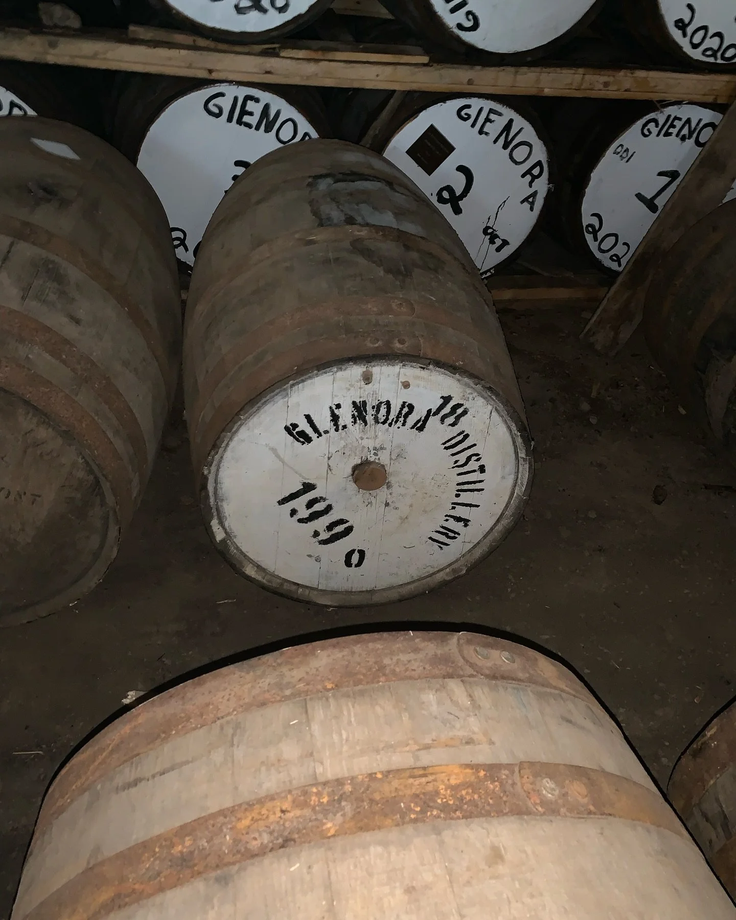 35 year old single malt whisky in the warehouse.  Yes, it&rsquo;s really been aging that long!  The angels habe taken their share but there&rsquo;s still some left #glenoradistillery #glenbreton #capebreton #whiskywarehouse #singlemaltwhisky #canadia