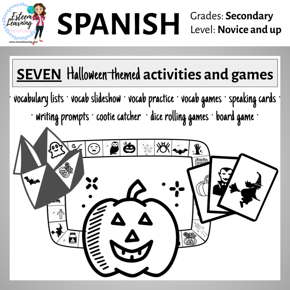 Halloween Activities for Spanish Class — Esteem Learning LLC