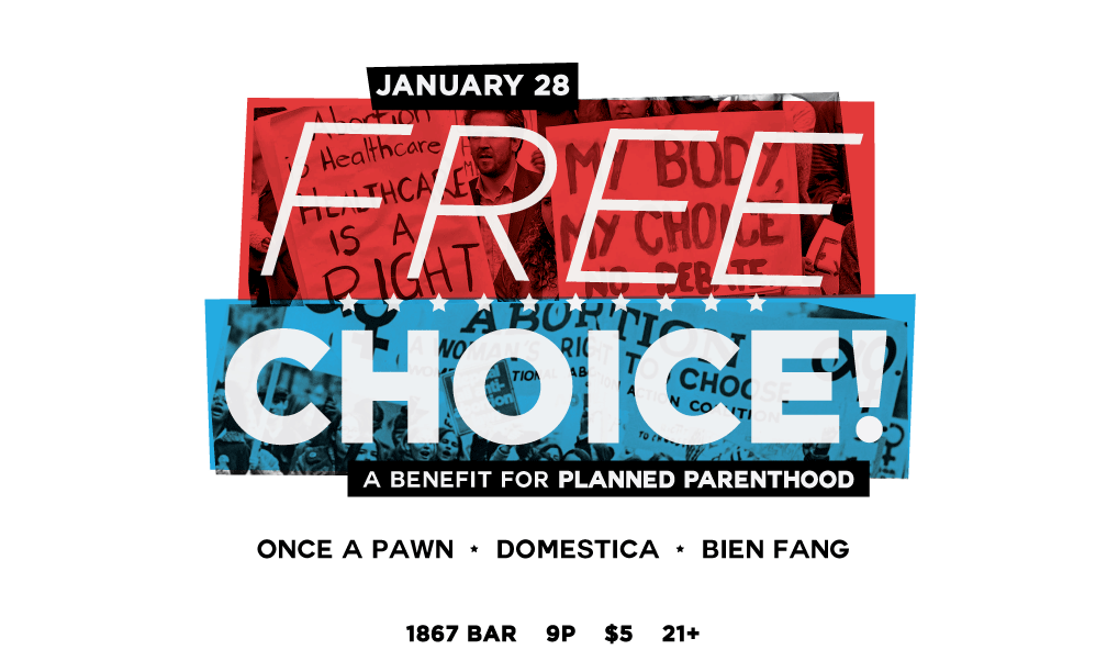 FREE CHOICE: Planned Parenthood Benefit poster