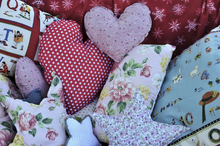 Coixins fets amb molt d'amor