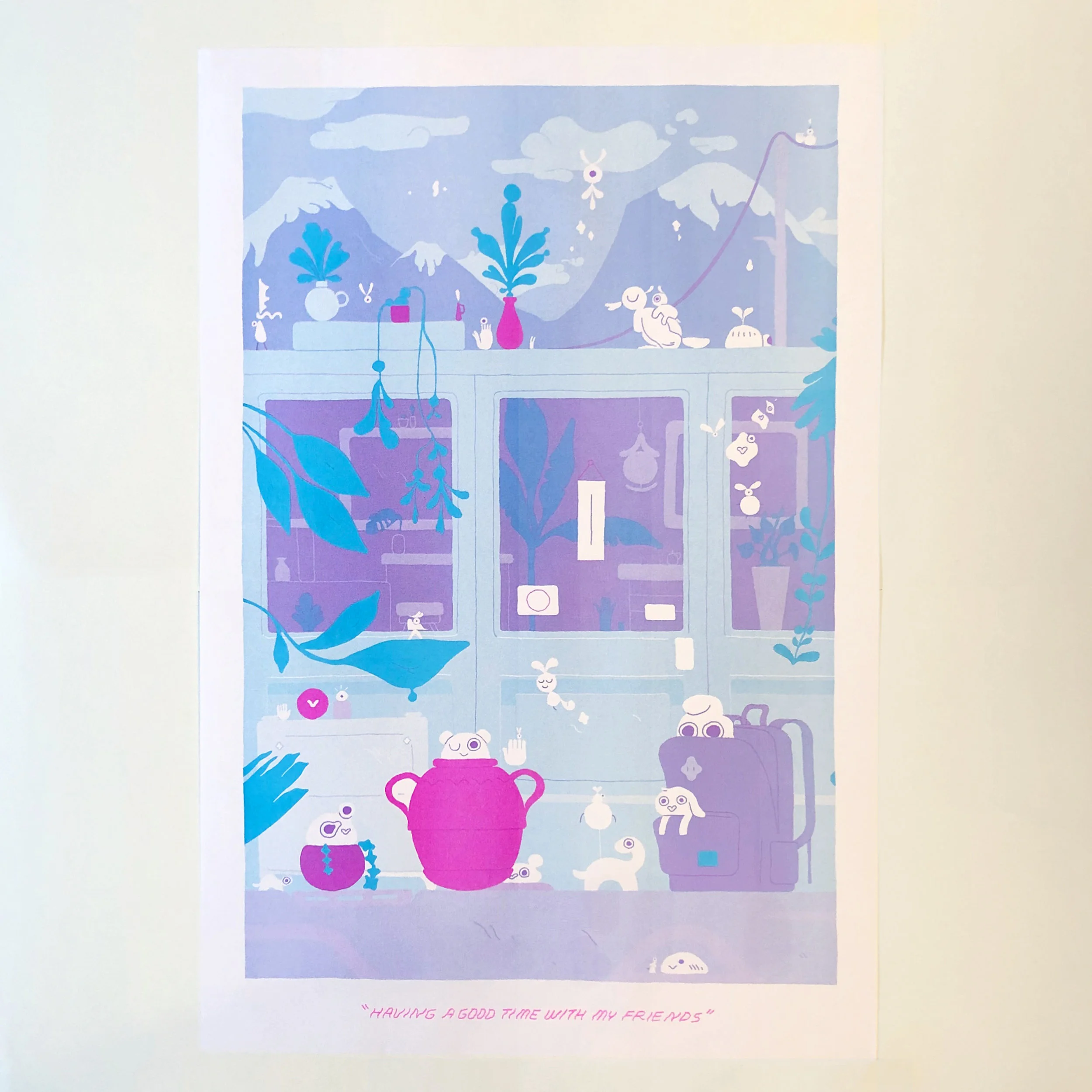 Having A Good Time With My Friends - Print