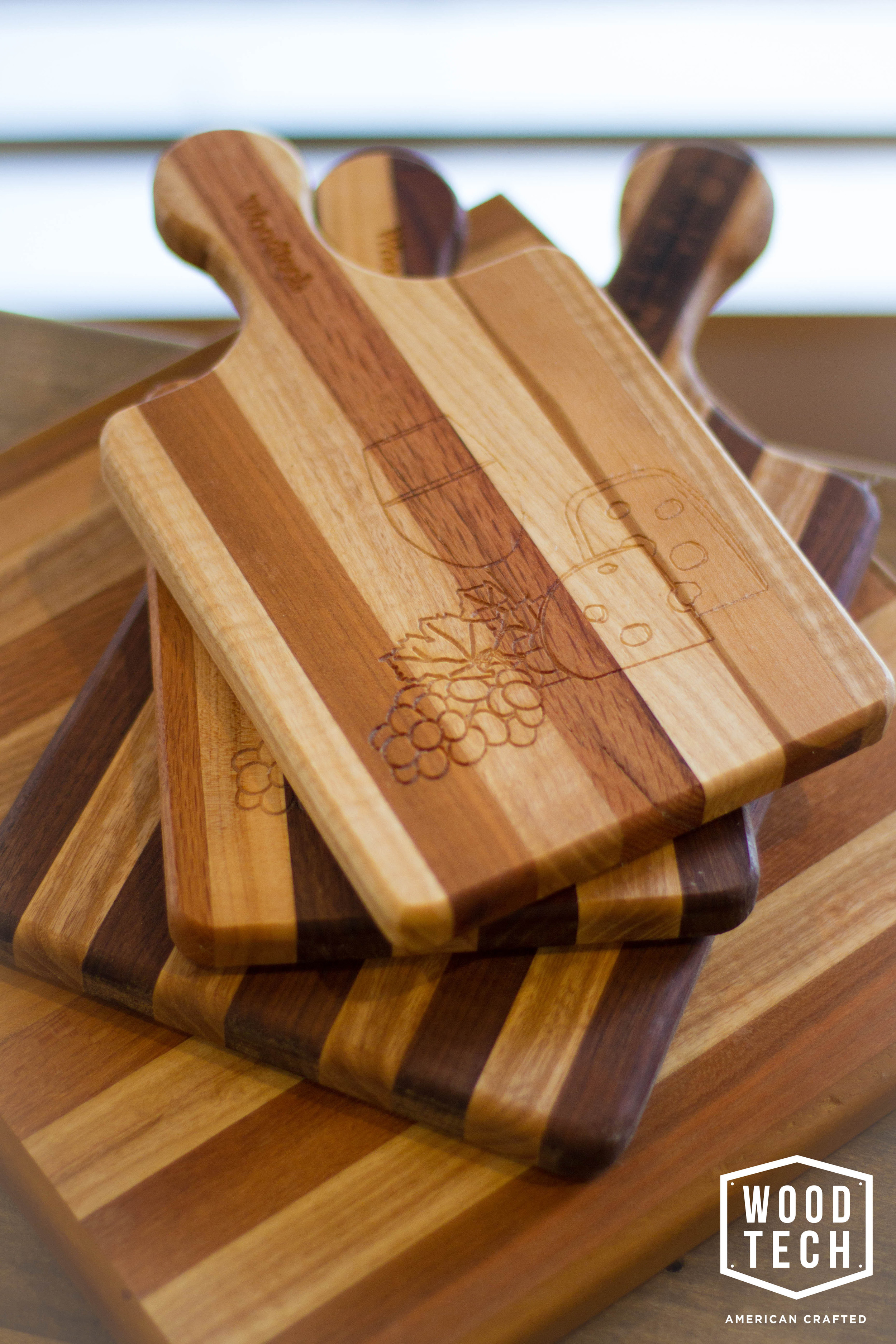 Custom Cutting Board with Routed Design