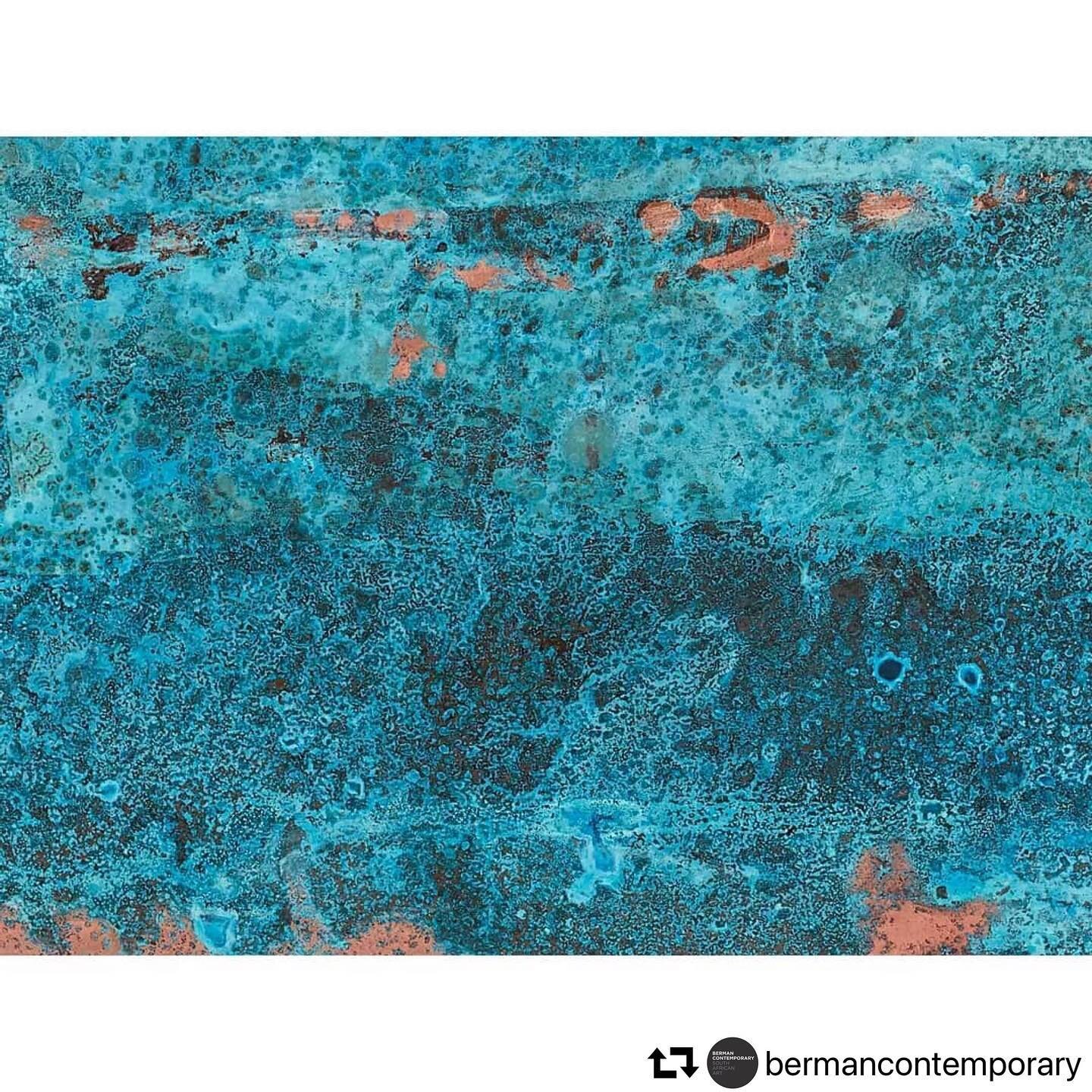 #repost @bermancontemporary
・・・
Marian Hester uses literal decay as her medium in her Corrosion Series. Using environmentally conscious methods, Hester corrodes the surface of metal plates to create this transcendental body of work.

These works capt