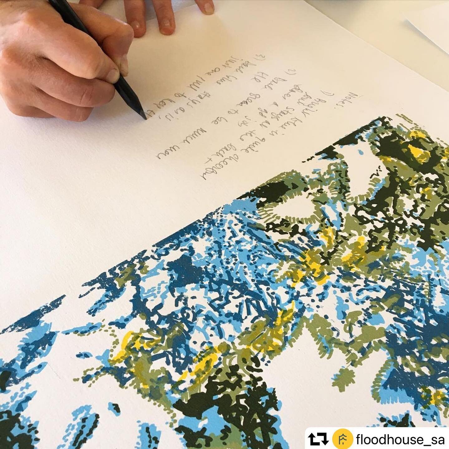 Nice to be called a &ldquo;master&rdquo; of anything, frankly! 😆 Looking so forward to the next iteration and finalising this edition with @floodhouse_sa. 
.
#repost @floodhouse_sa
・・・
Proofing the second run of prints for @marianhester
.
Sometimes 