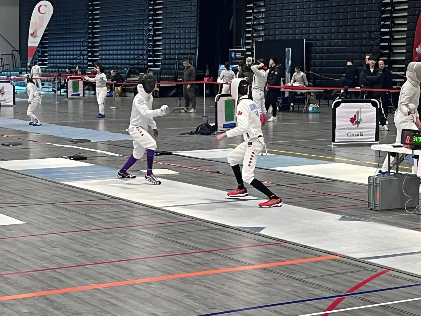Canada Cup 3 is happening right now in Calgary! 

Come to cheer on athletes and enjoy the great event!

There are few pictures of Ares athletes in action @sea.xee_ @hatimru .

Friday morning started with U17 men&rsquo;s epee event,and will be followe