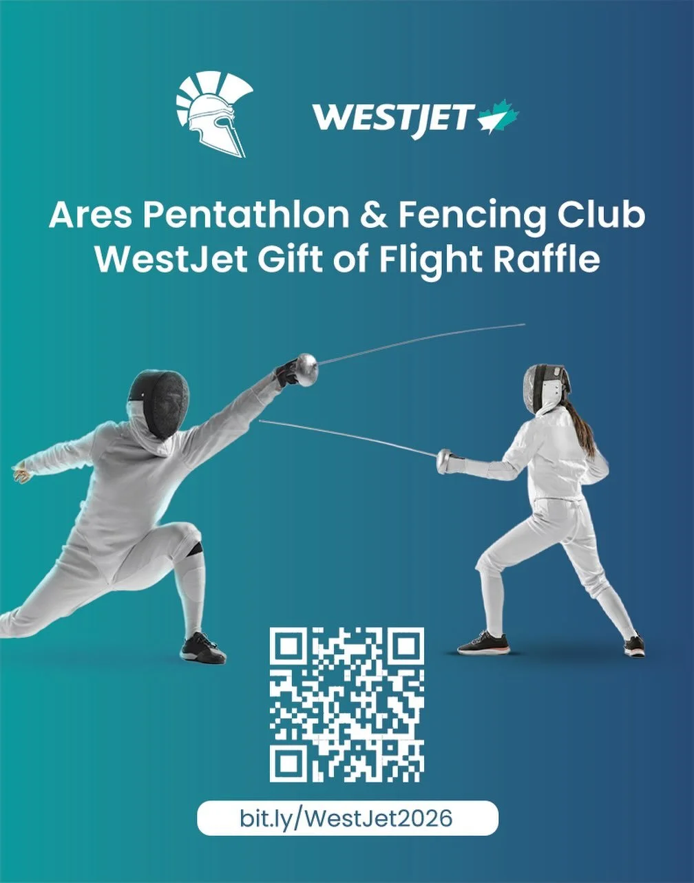📢 Don&rsquo;t miss this great chance! 

Join the WestJet Gift of Flight raffle, for a chance to win two round trip tickets on any regularly scheduled WestJet flight!

🎟️-> bit.ly/WestJet2026

You can win a free trip, and support awesome athletes