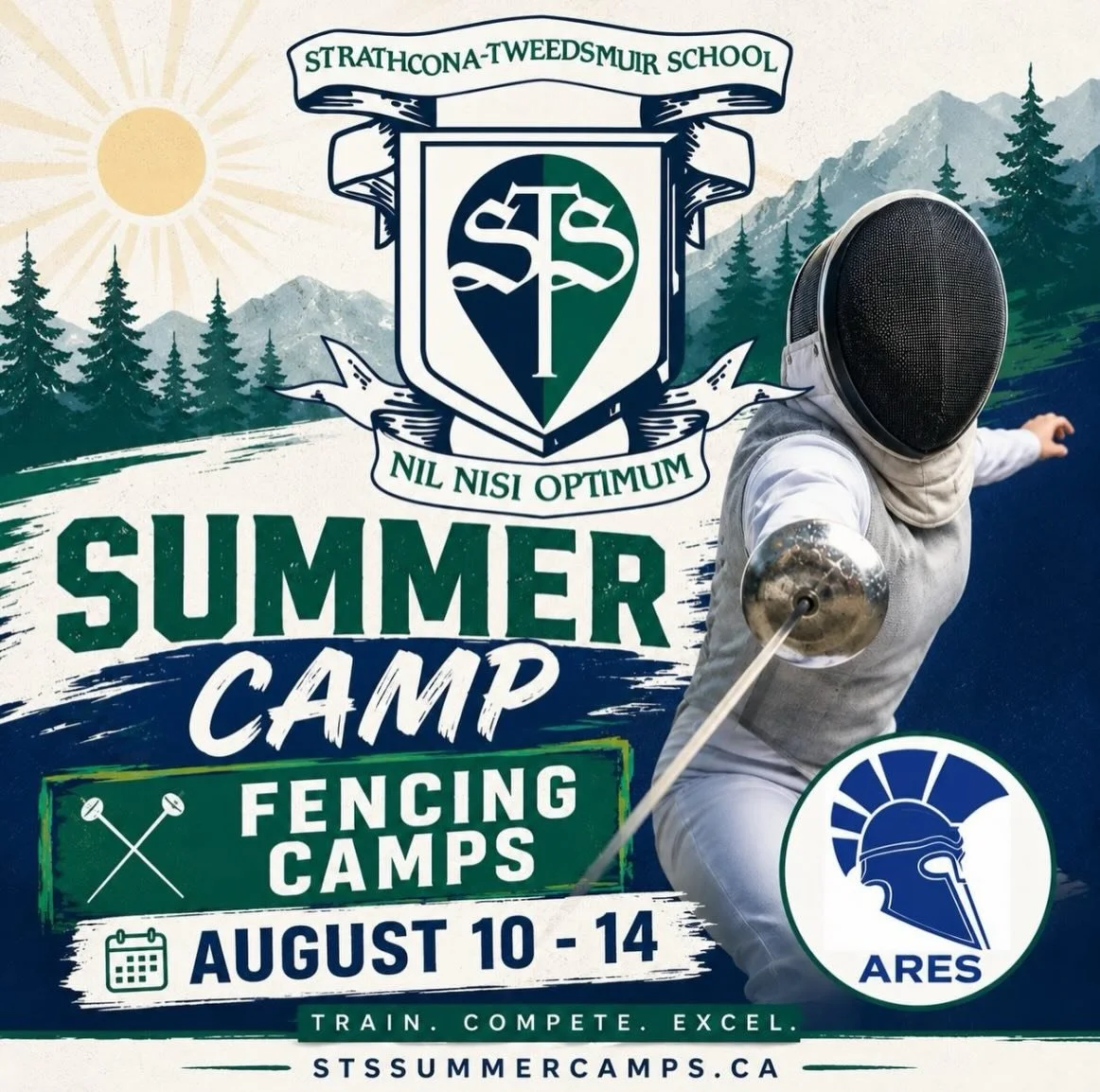 Would like to try something new?

Check it out!🤺
Ares Fencing Camp in Strathcona-Tweedsmuir School 10-14 August 2026.

Head over to www.stssummercamps.ca for the details!

@strathconatweedsmuir 
@albertafencing @pentathlon_alberta @okotoksfencing @p