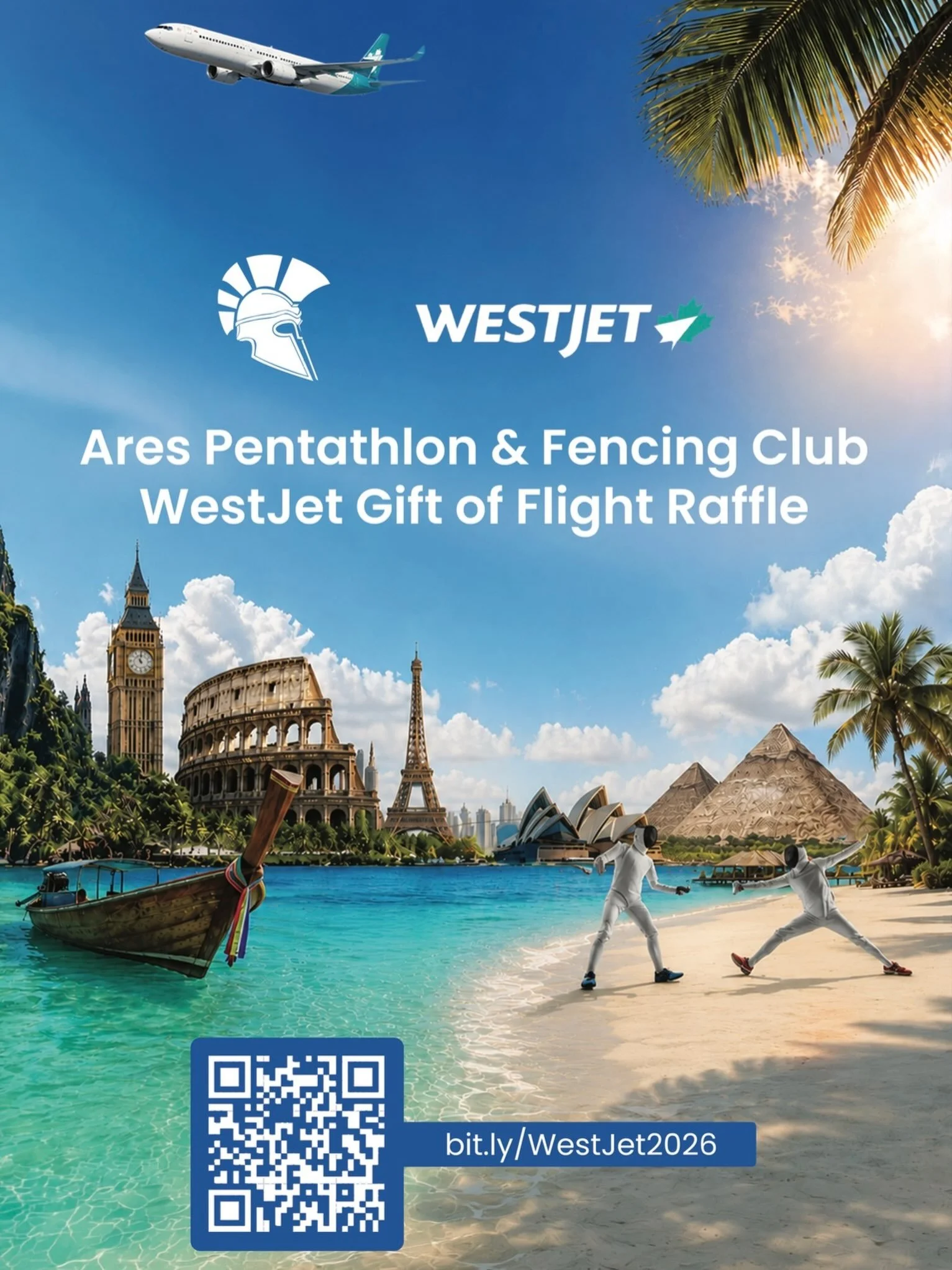 ❗️Just 3 Days Left❗️

📢 Don&rsquo;t miss this opportunity! 

Join the WestJet Gift of Flight raffle, for a chance to win two round trip tickets on any regularly scheduled WestJet flight!

Tickets here:
bit.ly/WestJet2026

#vacation #summer #raffle #