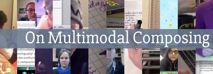  Alvarez, Sara P., Michael Baumann, Michelle Day, Khirsten L. Echols, Layne M.P. Gordon, Ashanka Kumari , Laura Sceniak Matravers, Jessica Newman, Amy McCleese Nichols, Caitlin E. Ray, Jon Udelson, Rick Wysocki, and Dànielle Nicole DeVoss. “On Multimodal Composing.” Kairos: A Journal of Rhetoric, Technology, and Pedagogy , vol. 21, no. 2, 2017, http://kairos.technorhetoric.net/21.2/praxis/devoss-et-al/index.html .
