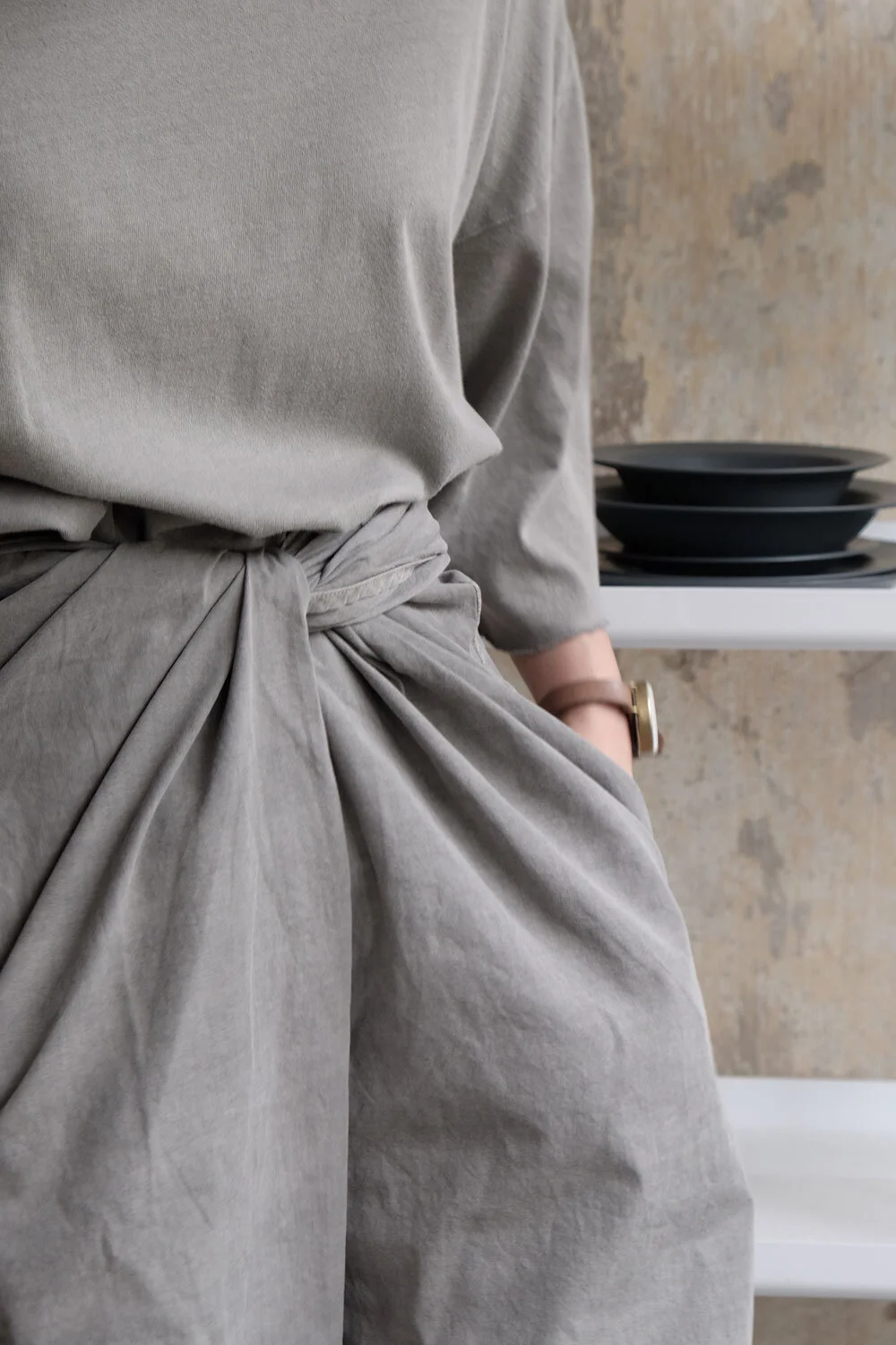 Cosmic Wonder Sumizome Wrapped Pants — gather