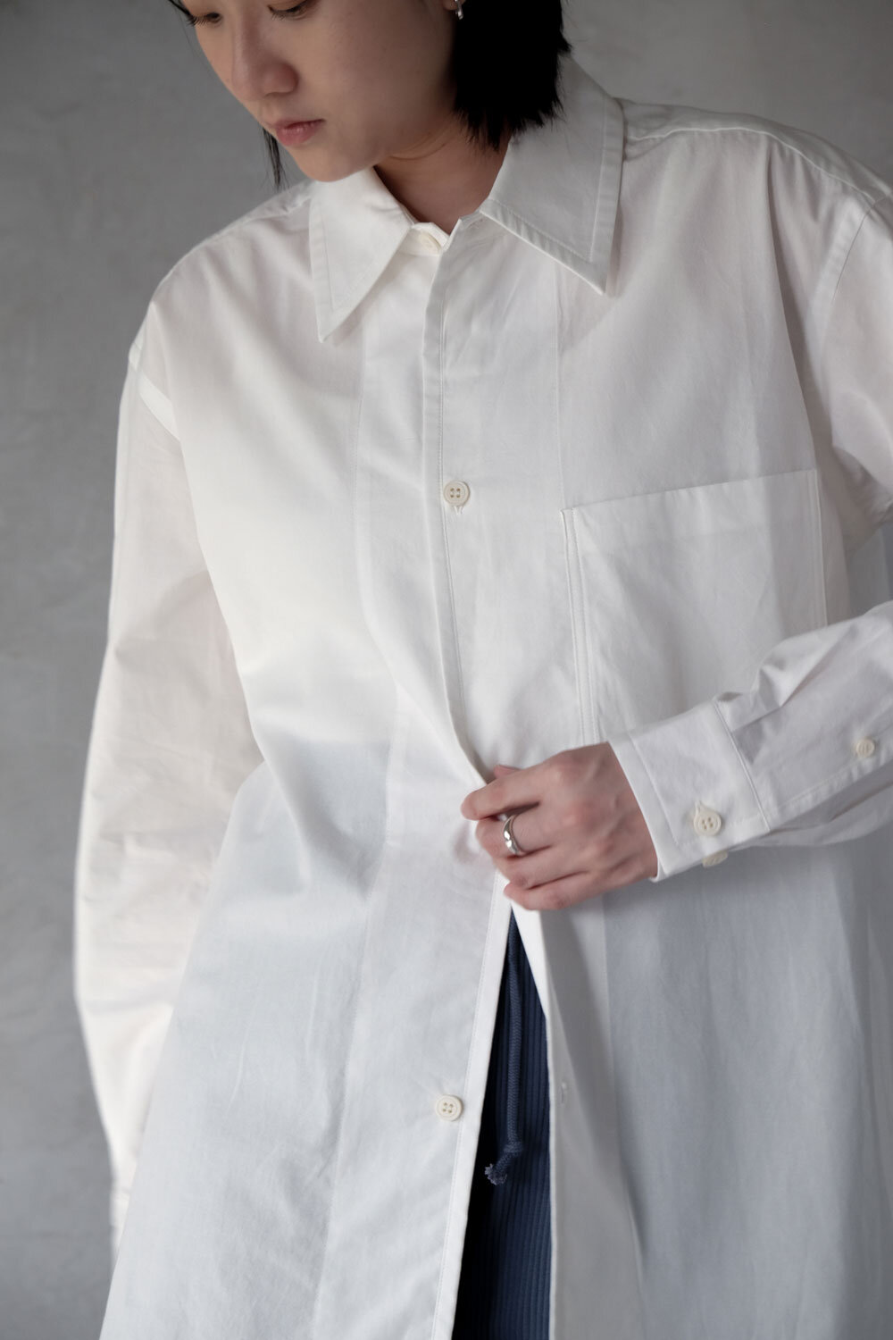 The HINOKI Cotton Voile Loose Fit Shirt