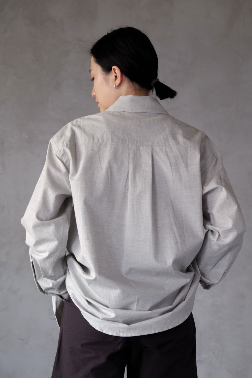 The HINOKI Organic Cotton Poplin Loose Fit Shirt
