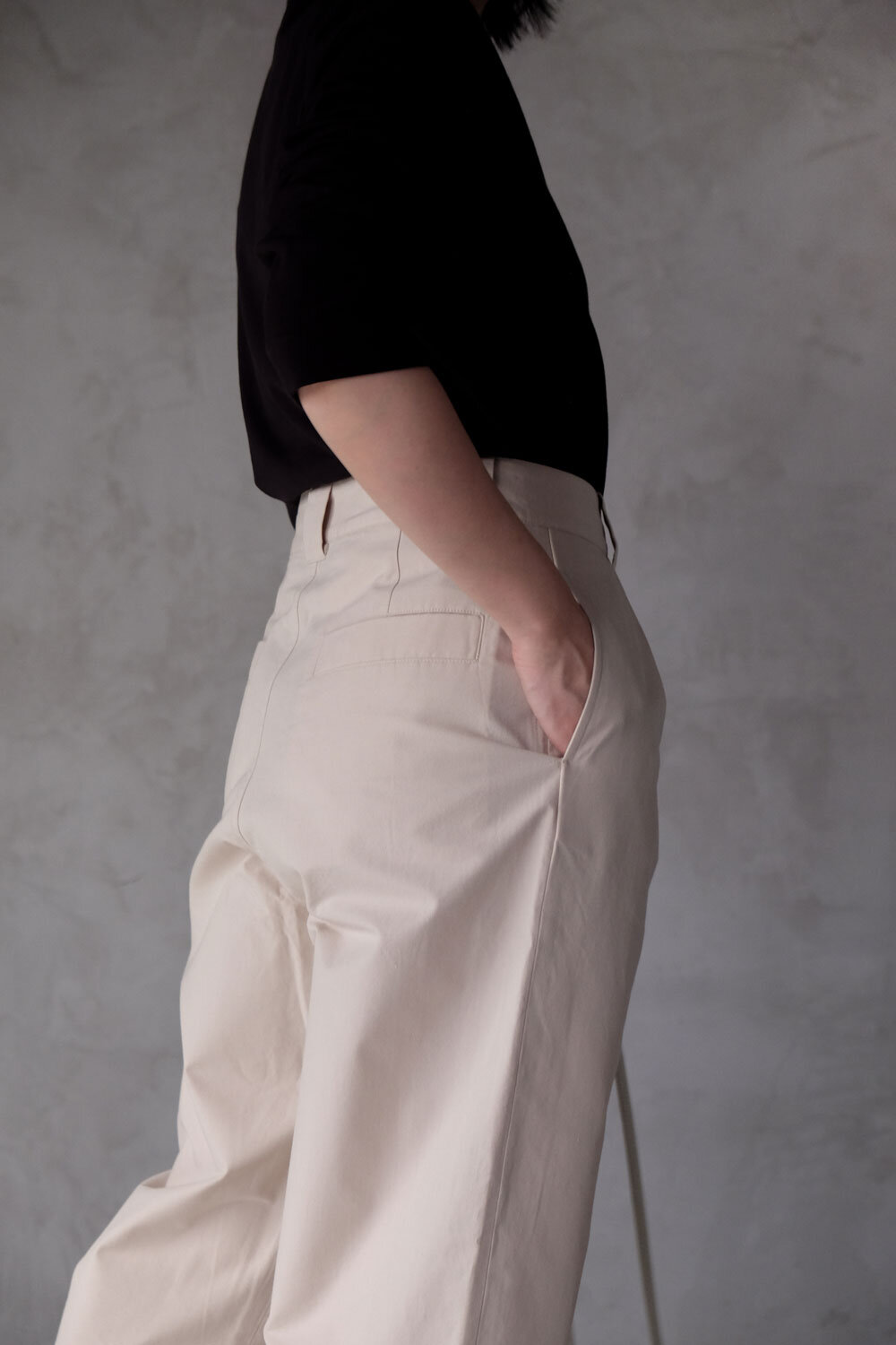 The HINOKI Organic Cotton Poplin Tapered Pants