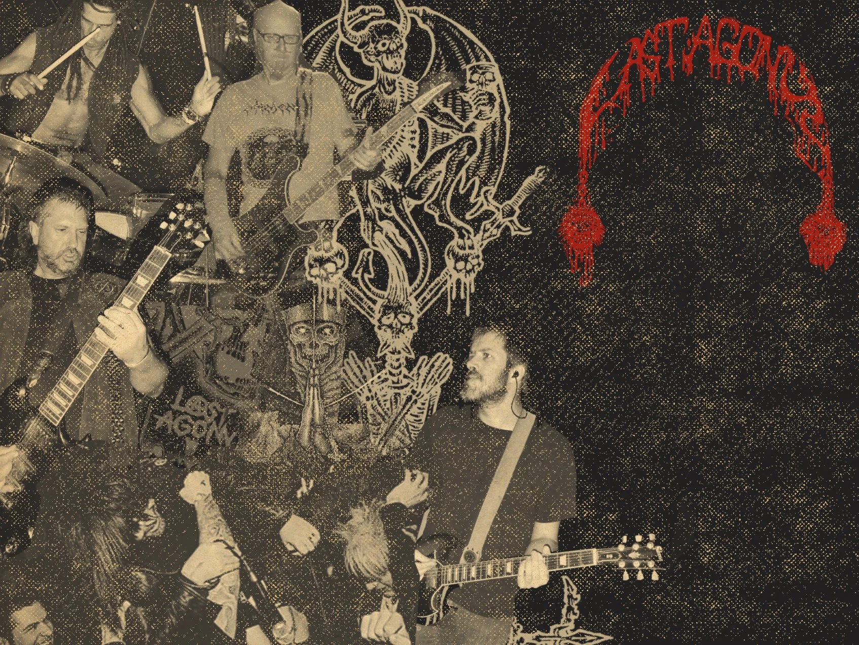 LAST AGONY: Canadian Crust Punk Noise Cult Announce Pulverizing Second Album "Death Wave" - Track Premiered at -----