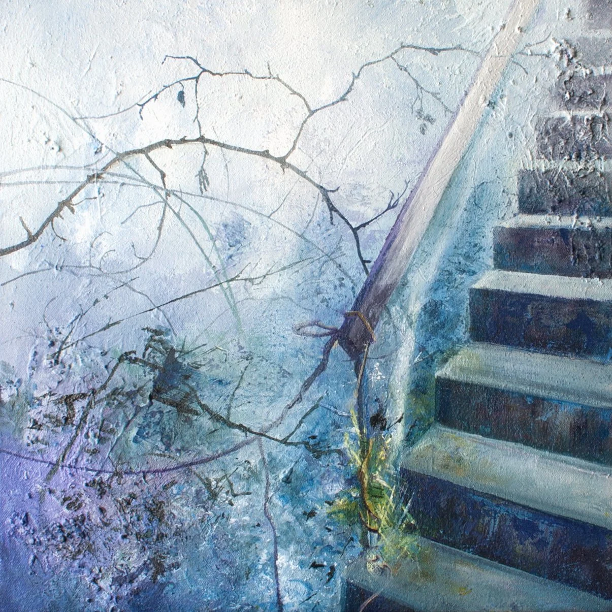 Stairs to the lake