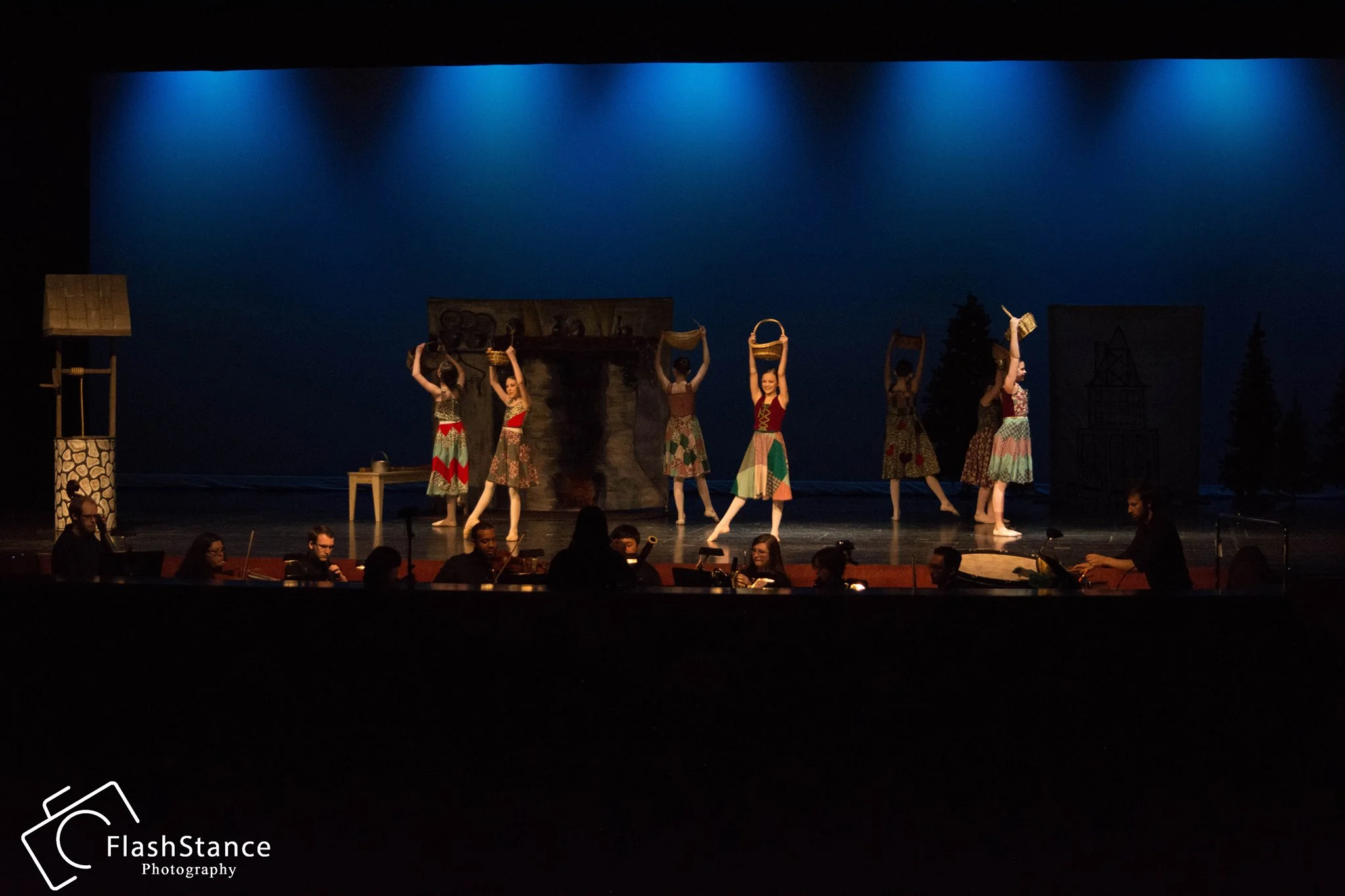 A scene from The Wishing Well ballet, an original production integrating music, dance, and theater