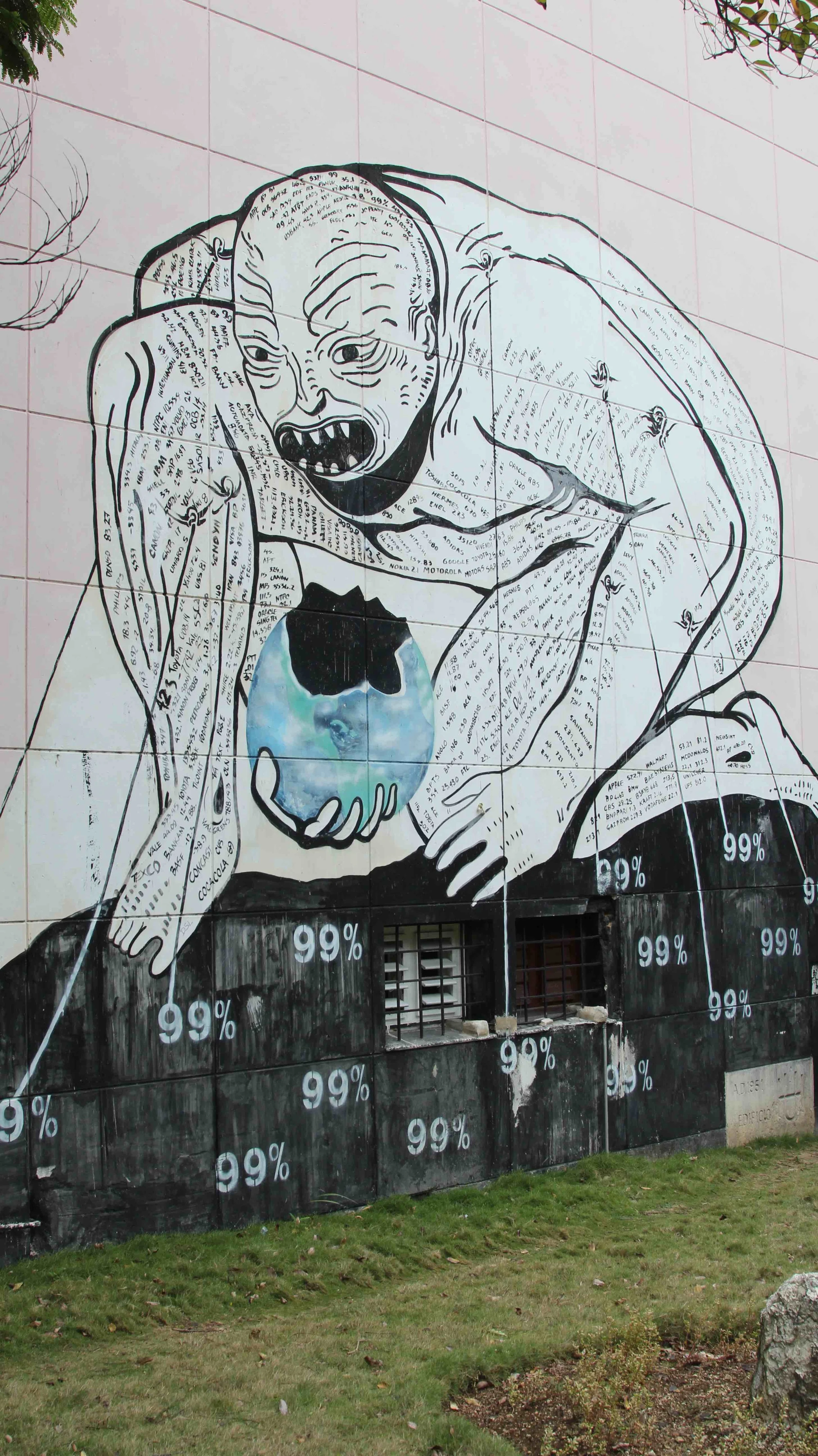 A political mural Ken stumbled across.