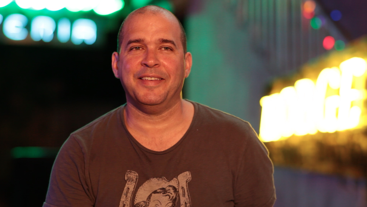 Kadir in his studio.