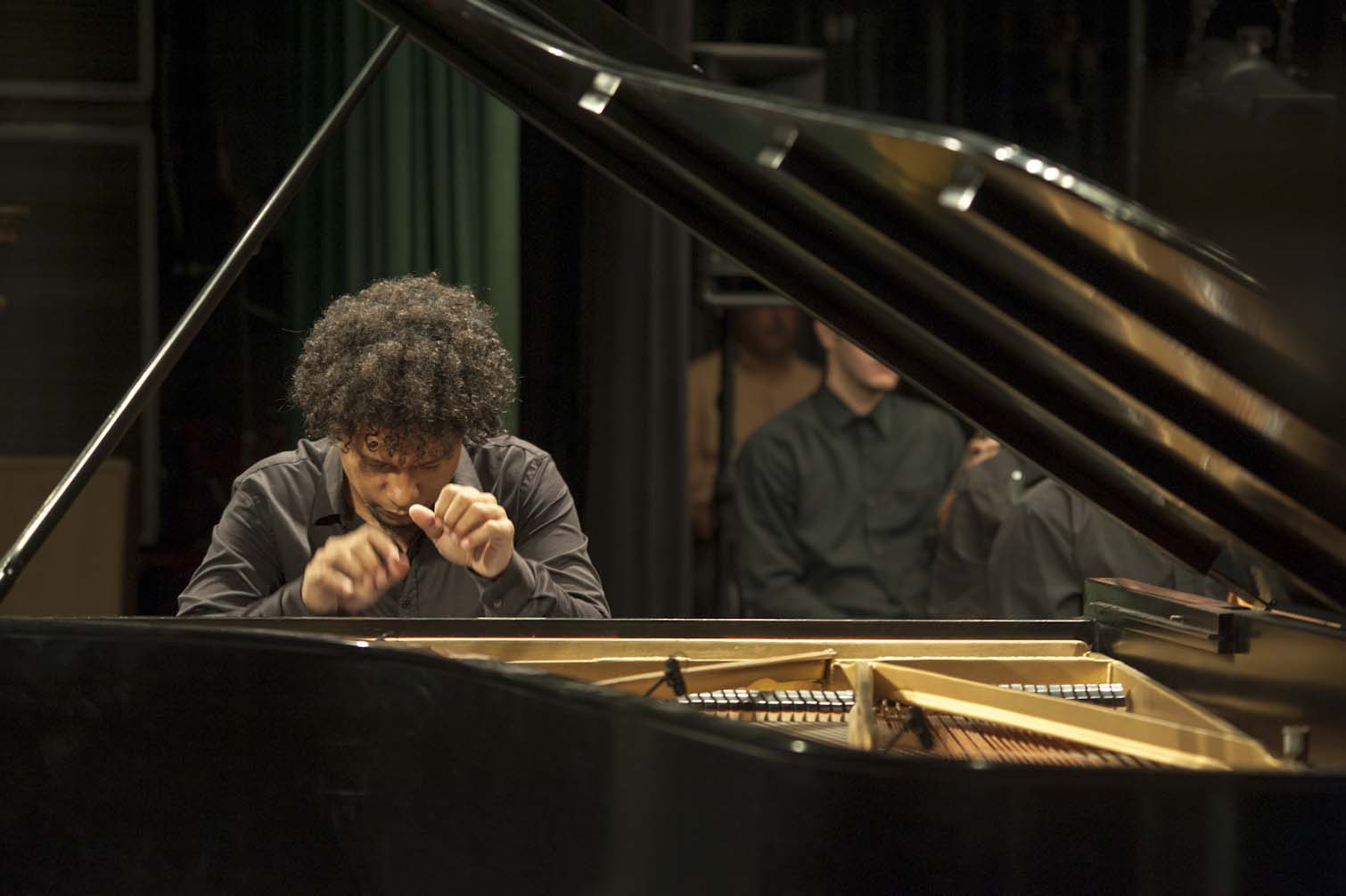 Aldo Lopez Gavilan at work. If you want to hear his remarkable music for yourself, check out : http://bit.ly/UTUBE-Aldo-Epilogo .