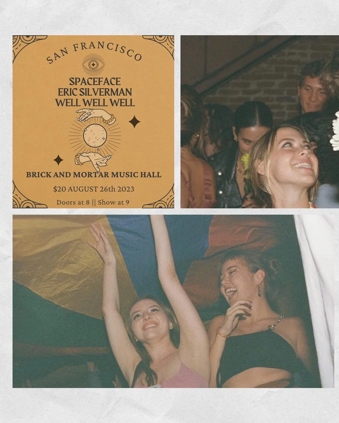 New show added in San Fran! We&rsquo;re playing @brickmortarsf w/ @ericsilverman &amp; @wellwellwellmusic 8.26 ✨ tickets are available on our website