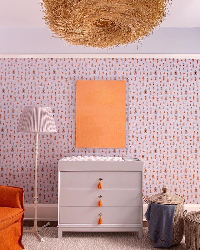 Buggin out over our custom changing table + topper 🐞 // we worked with @theceh to reimagine one of their lacquer side tables as a dresser with removable changing tray so that it will seamlessly transition into Louisa&rsquo;s big girl room ✨
&bull;
&