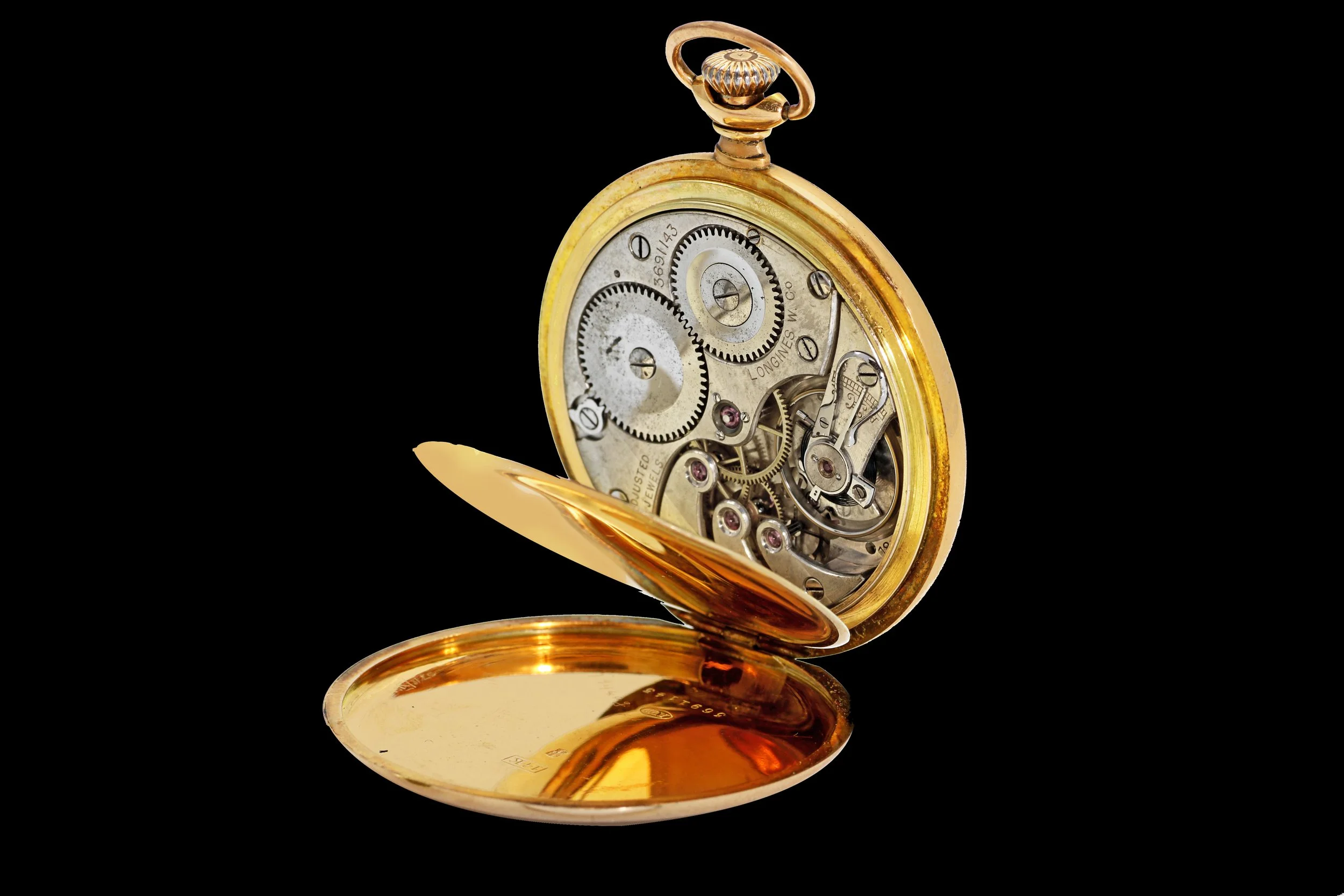 Gold pocket watch best sale