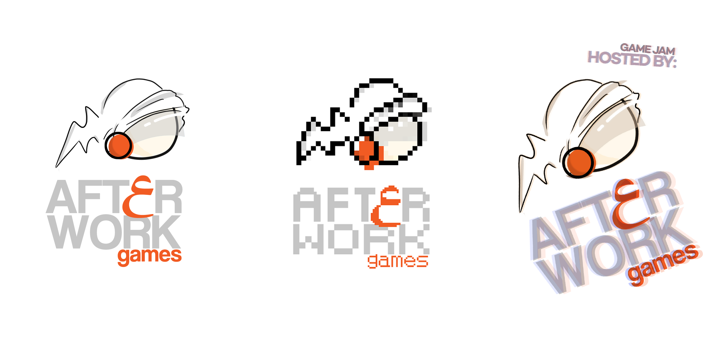  I wanted to show the Arabic background and culture of the place that the game studio was established in, however, I didn't want to use an Arabic name and make it hard for international people to read it. So, I replaces the letter (E) with (ع) in Aft