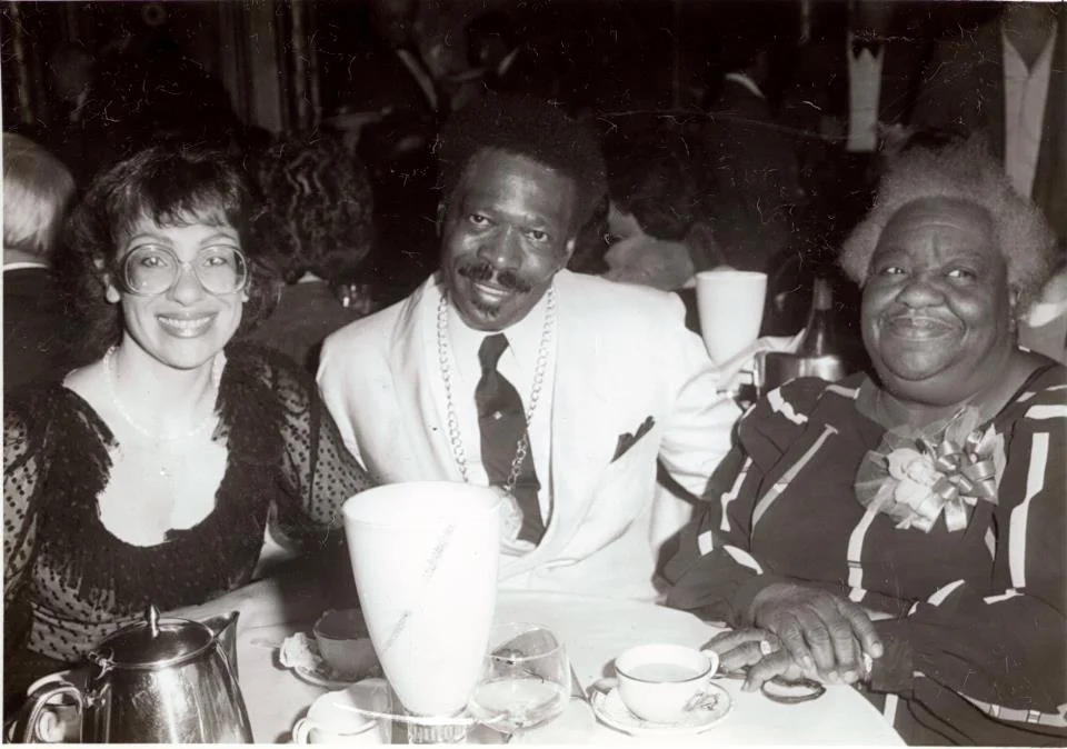  From Left to Right: Kathy Looper, Leroy Looper and Sarah Kearney (Manager of The Cadillac Hotel)