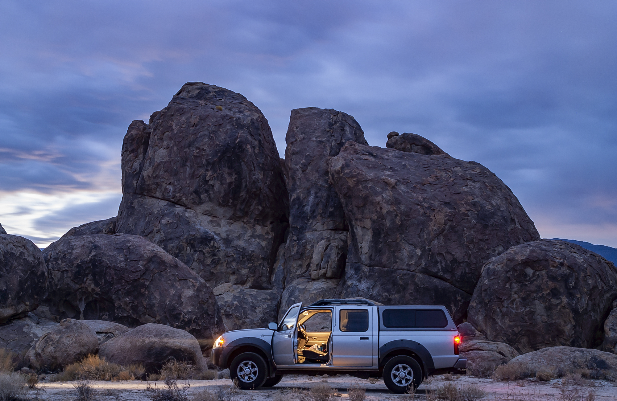 2001 Nissan Frontier Crew Cab in the Alabama Hills, California