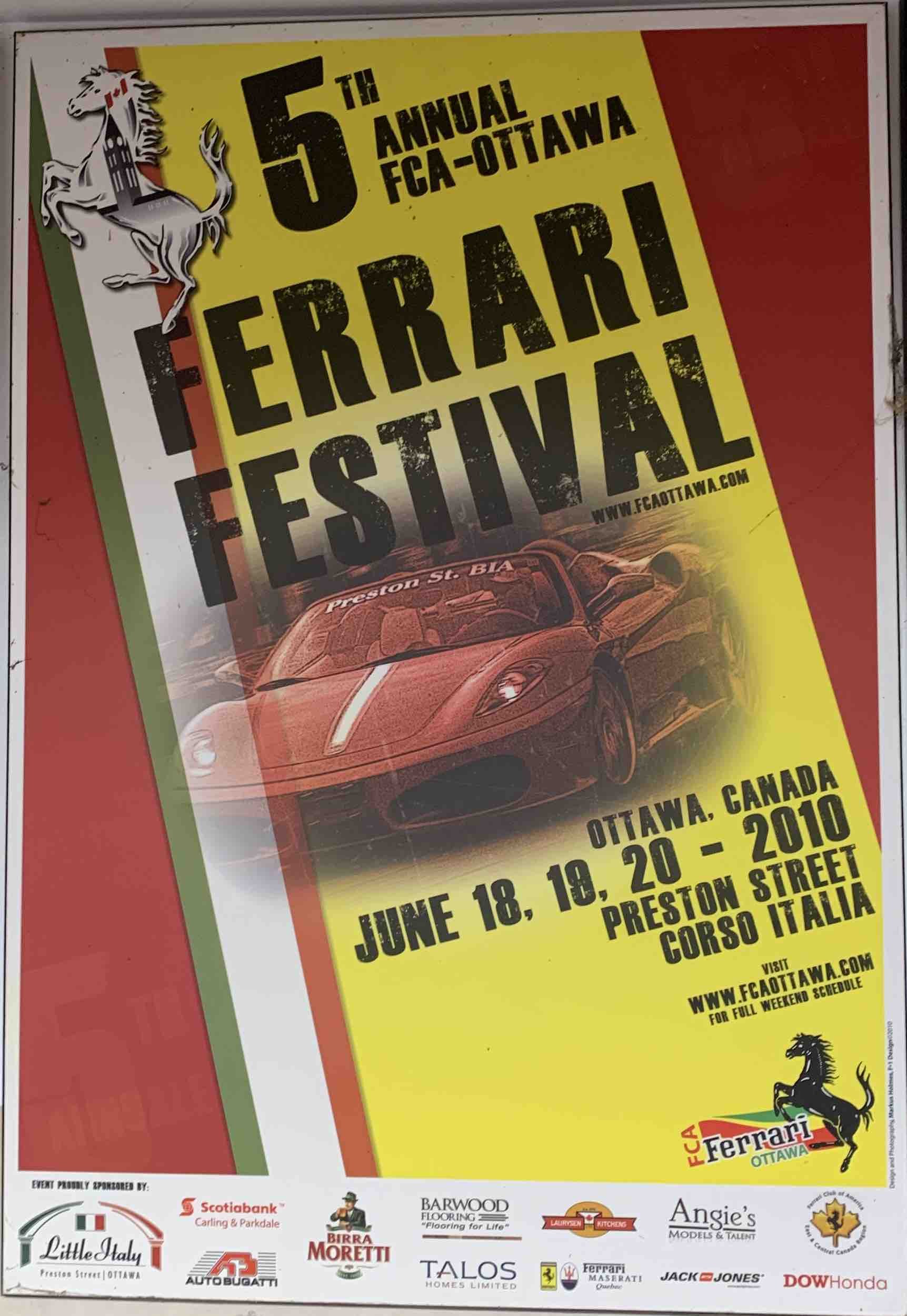 5th Ottawa Ferrari Festival