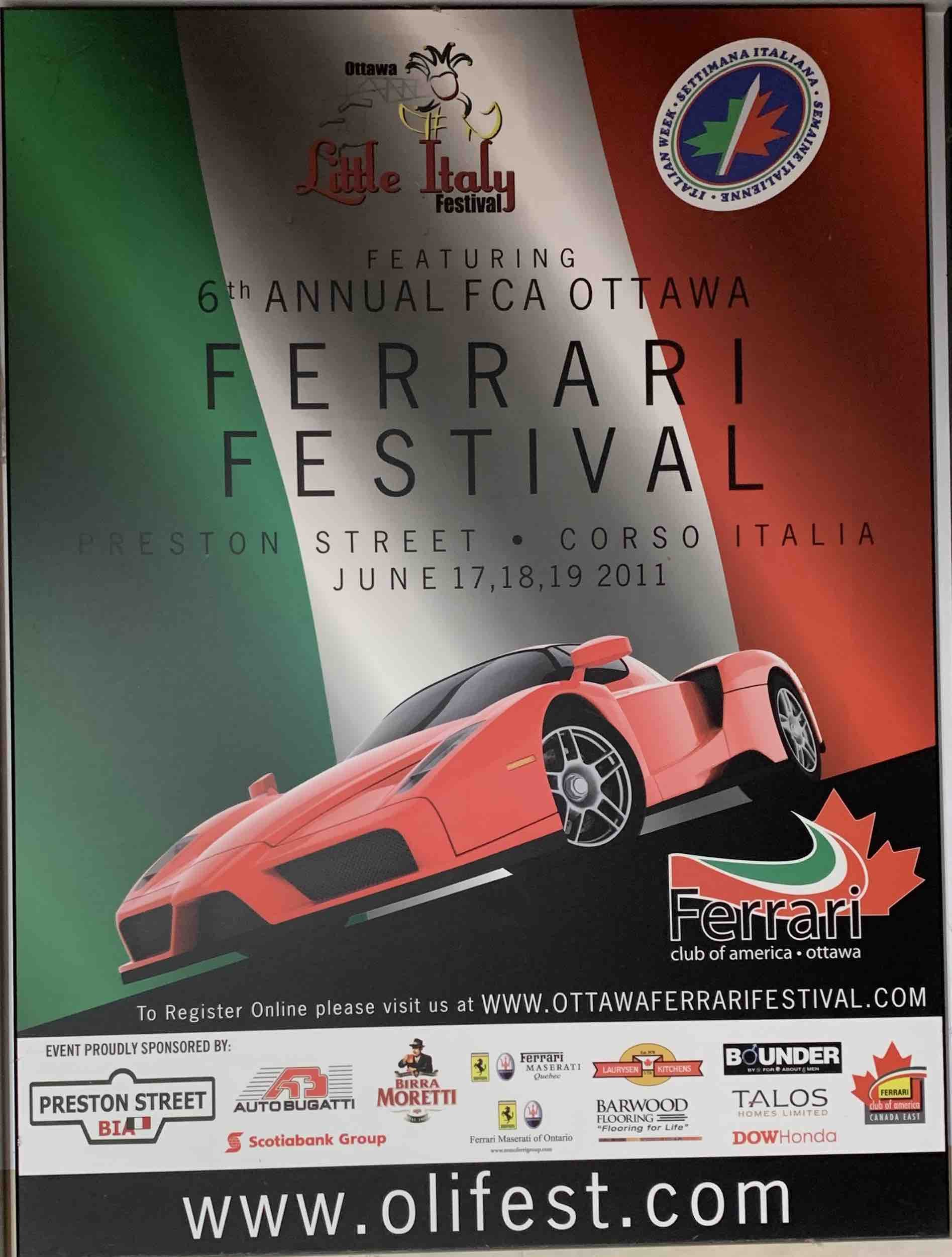 6th Ottawa Ferrari Festival