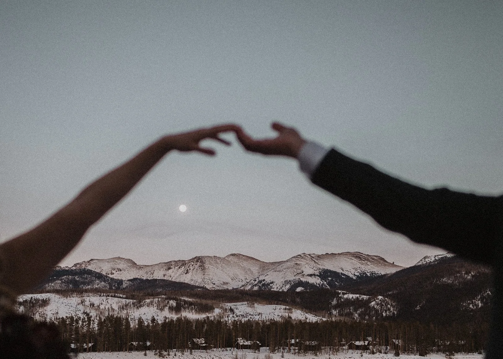 Winter wedding at Devil's Thumb Ranch