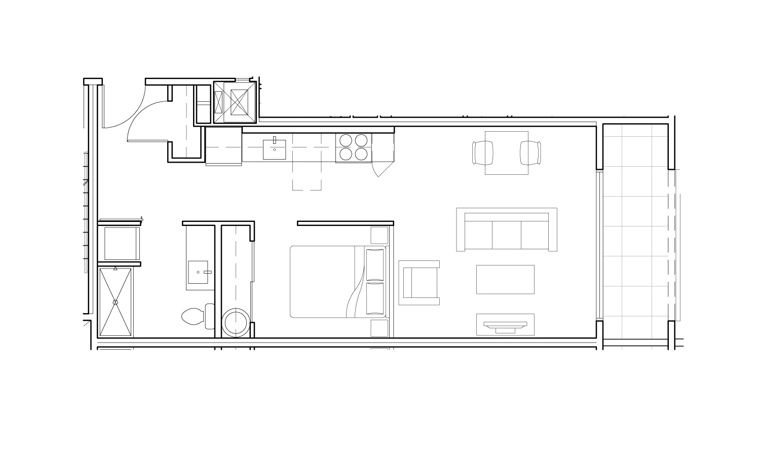 1 BED D