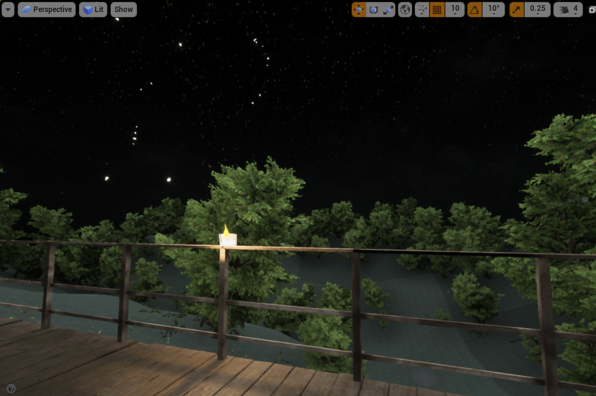 Textured image of Orion in UE4 editor