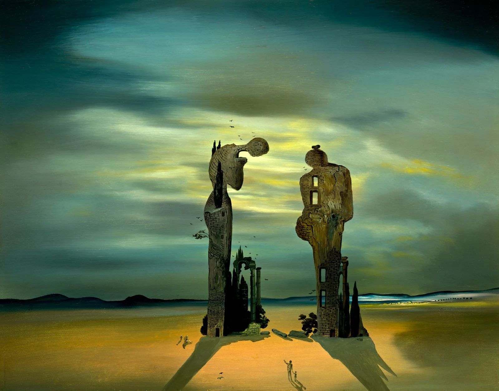 “Archaeological Reminiscence of Millet’s ‘Angelus'“, Dali.