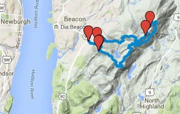 East Hudson Map and Routes