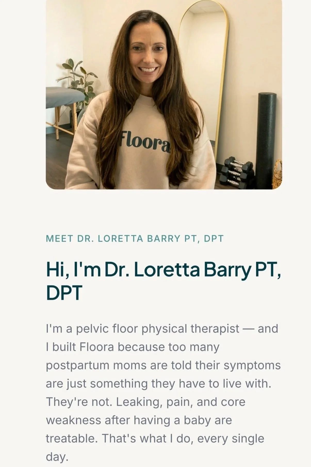 Dr. Loretta Barry, PT, DPT | Pelvic Floor Physical Therapist