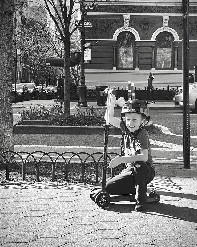 Youthful energy. Ways to find joy through a global health crisis. Upper West Side. &bull;-&bull;-&bull;
.
.
.
.
.
.
.
#photography #nyc #Manhattan #blackandwhitephotography #photooftheday #UpperWestSide #LifeOfAPhotographer